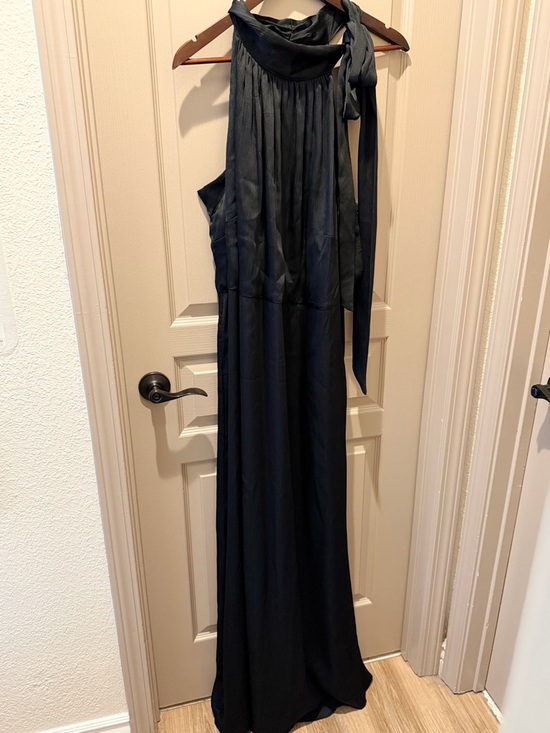 Sachin + Babi Dresses & Skirts - Sachin + Babi Black Halter Maxi Dress with Neck Tie
